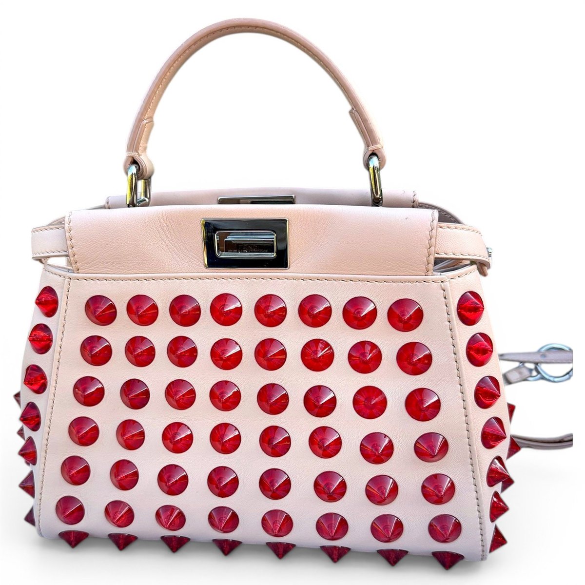 Peekaboo leather handbag