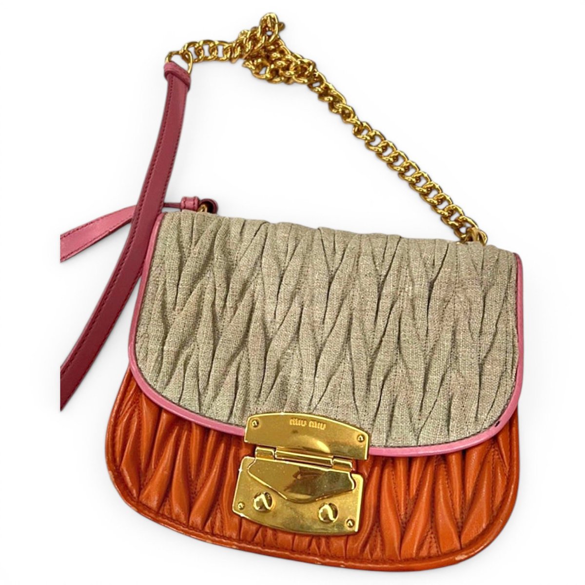 Miu Confidential leather handbag