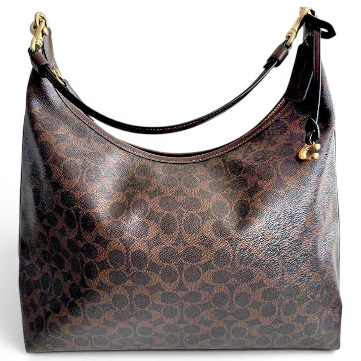 Patent leather handbag