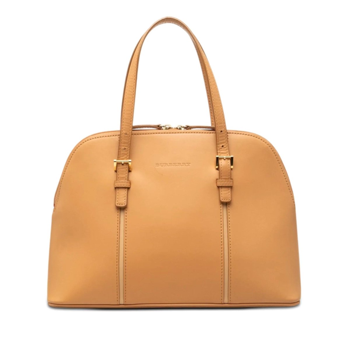 Pocket leather handbag