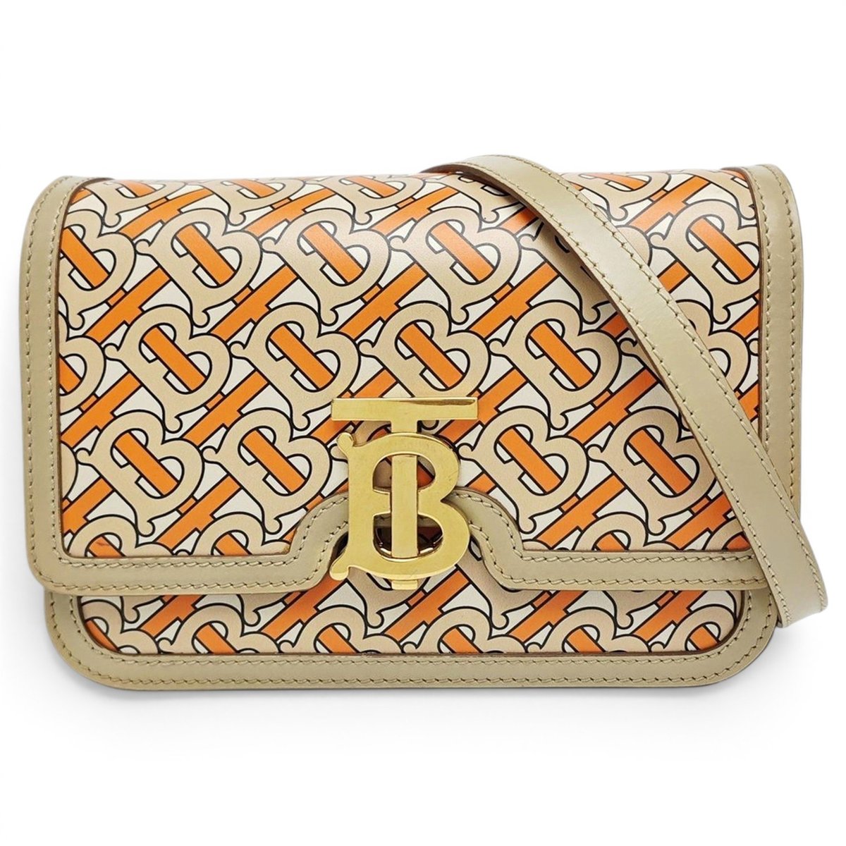 TB leather handbag
