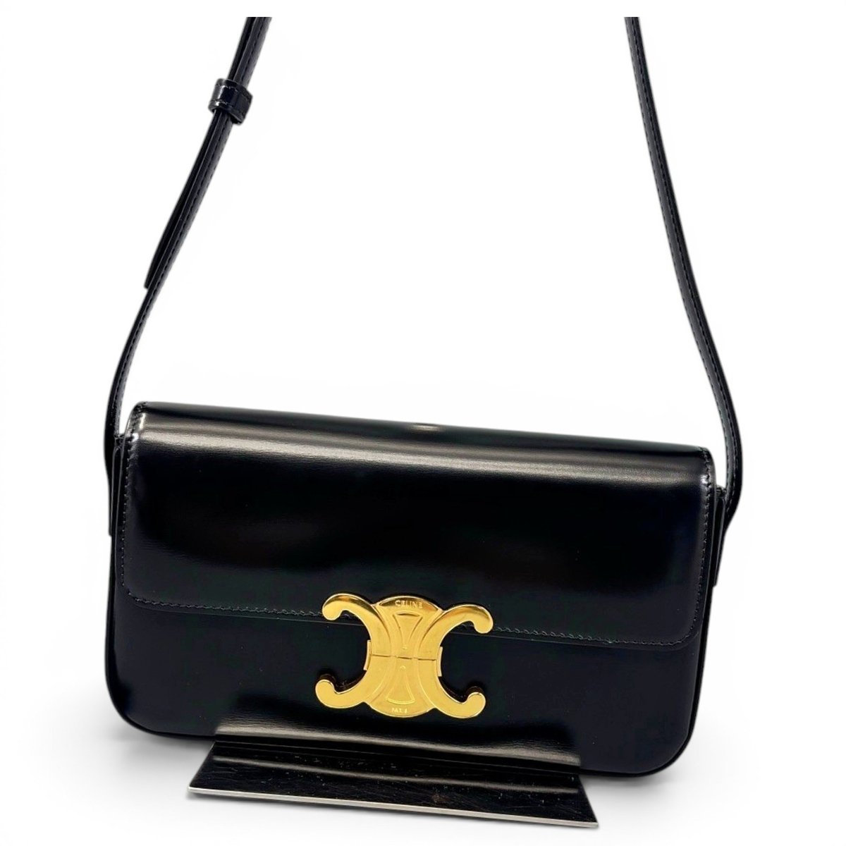Triomphe leather handbag