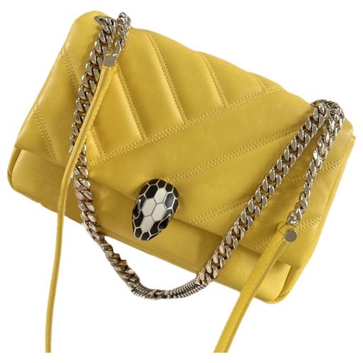 Serpenti leather handbag
