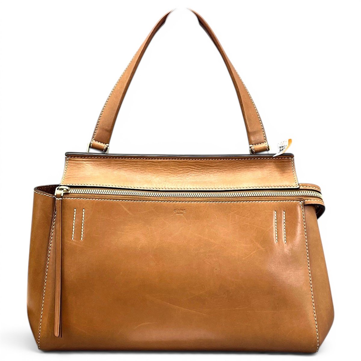Edge leather handbag