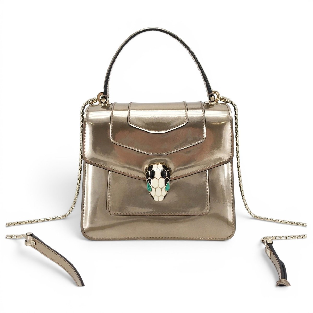 Serpenti leather crossbody bag