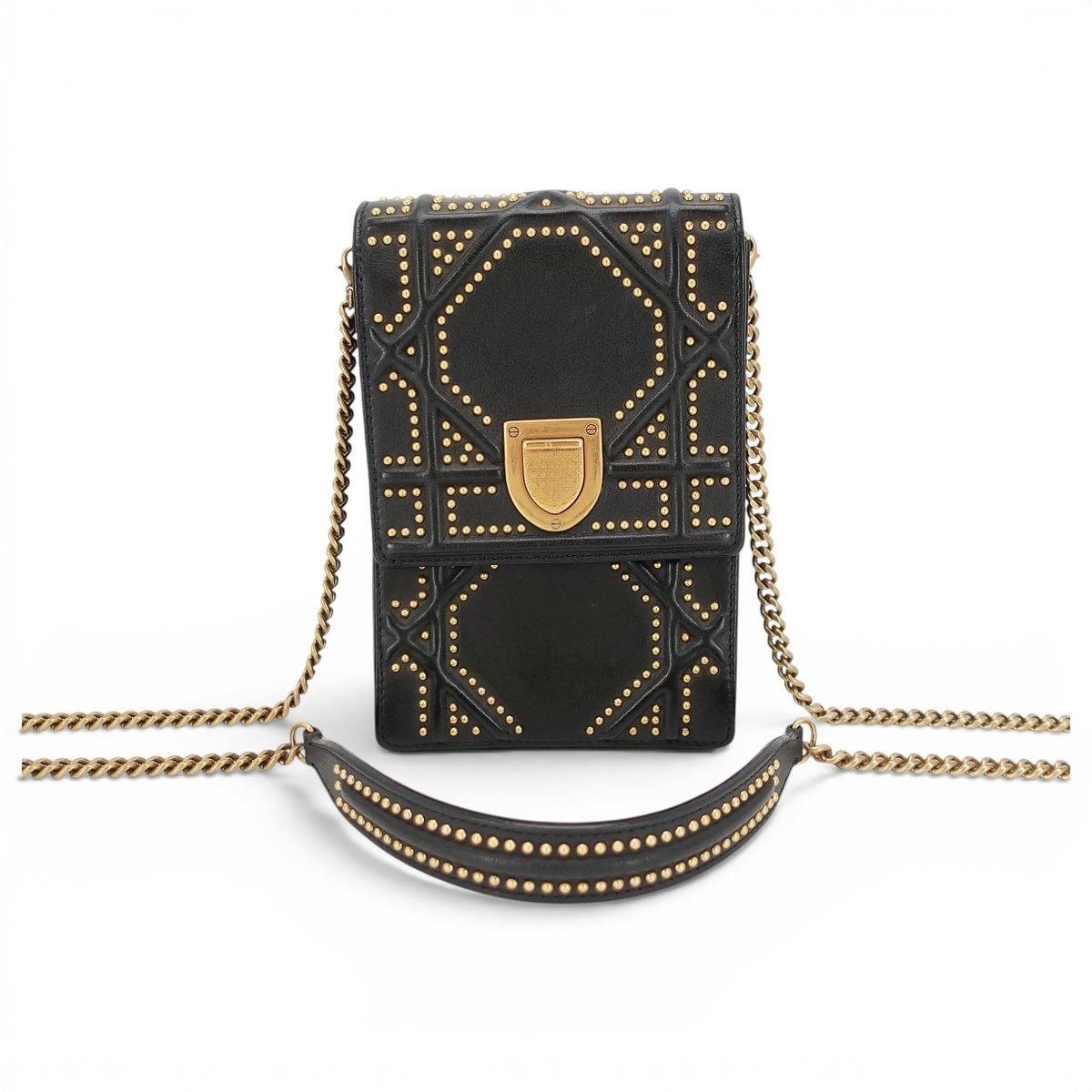Diorama Vertical leather crossbody bag