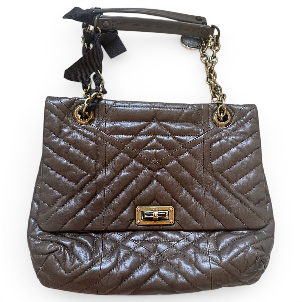 Happy leather handbag