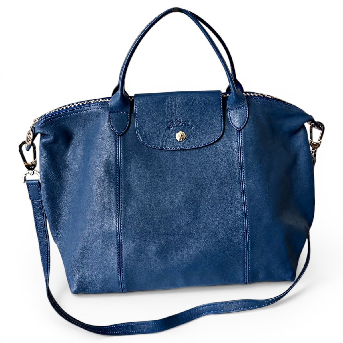 Pliage leather crossbody bag