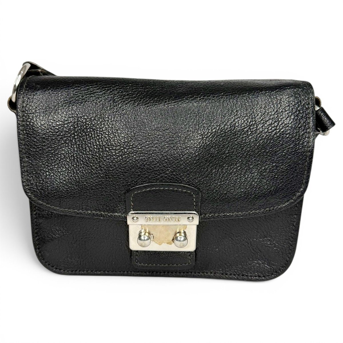 Madras leather handbag