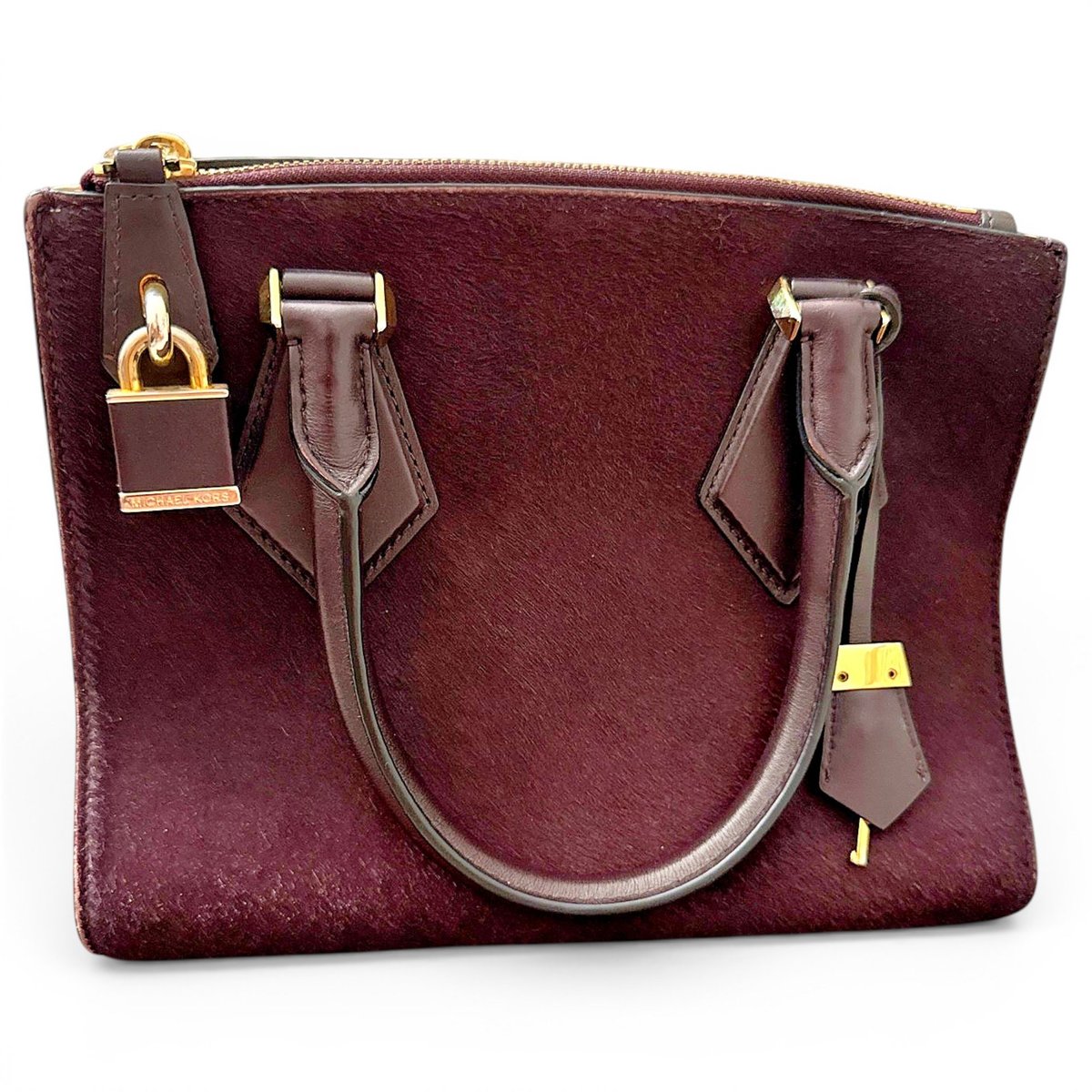 Mercer pony-style calfskin satchel