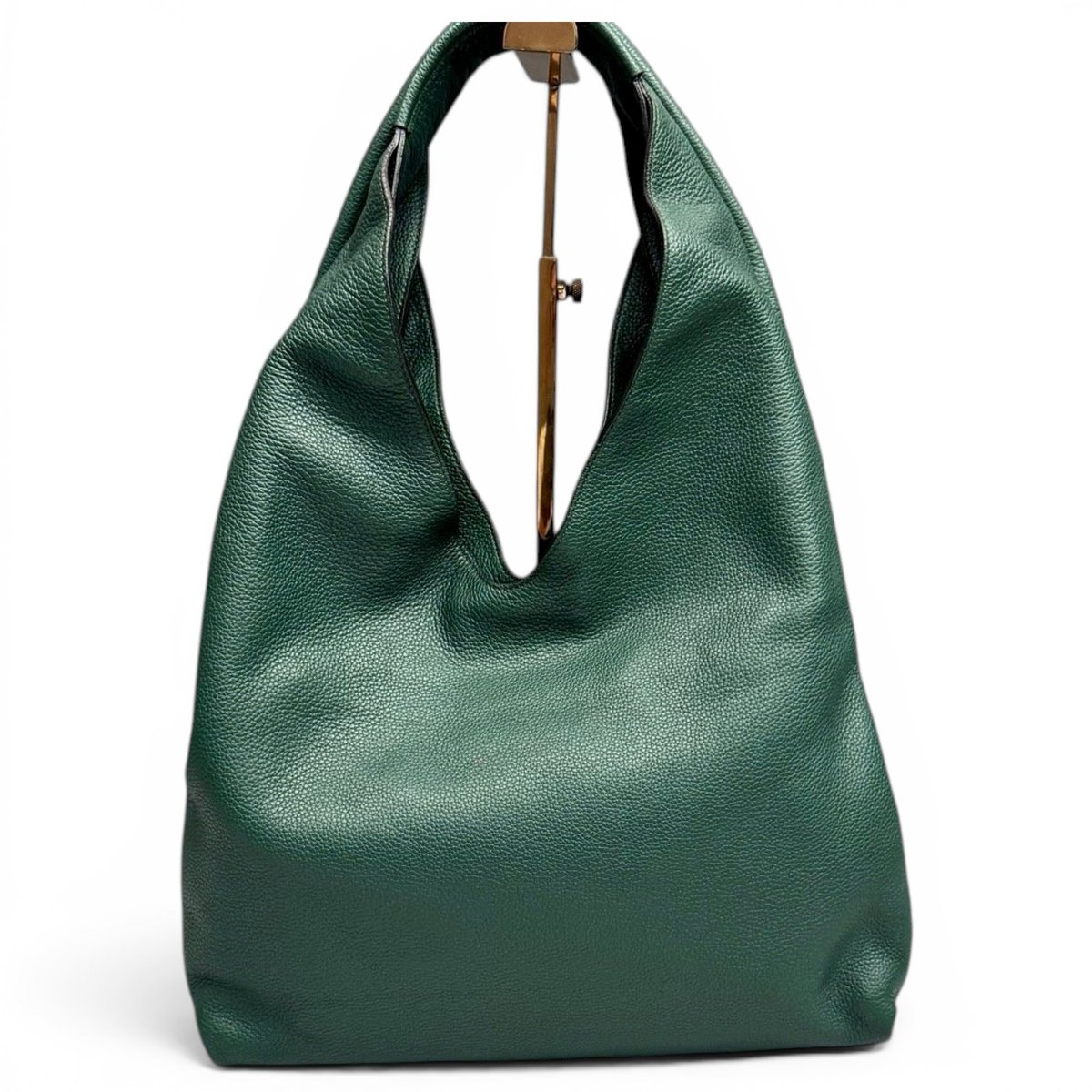 Logo leather handbag