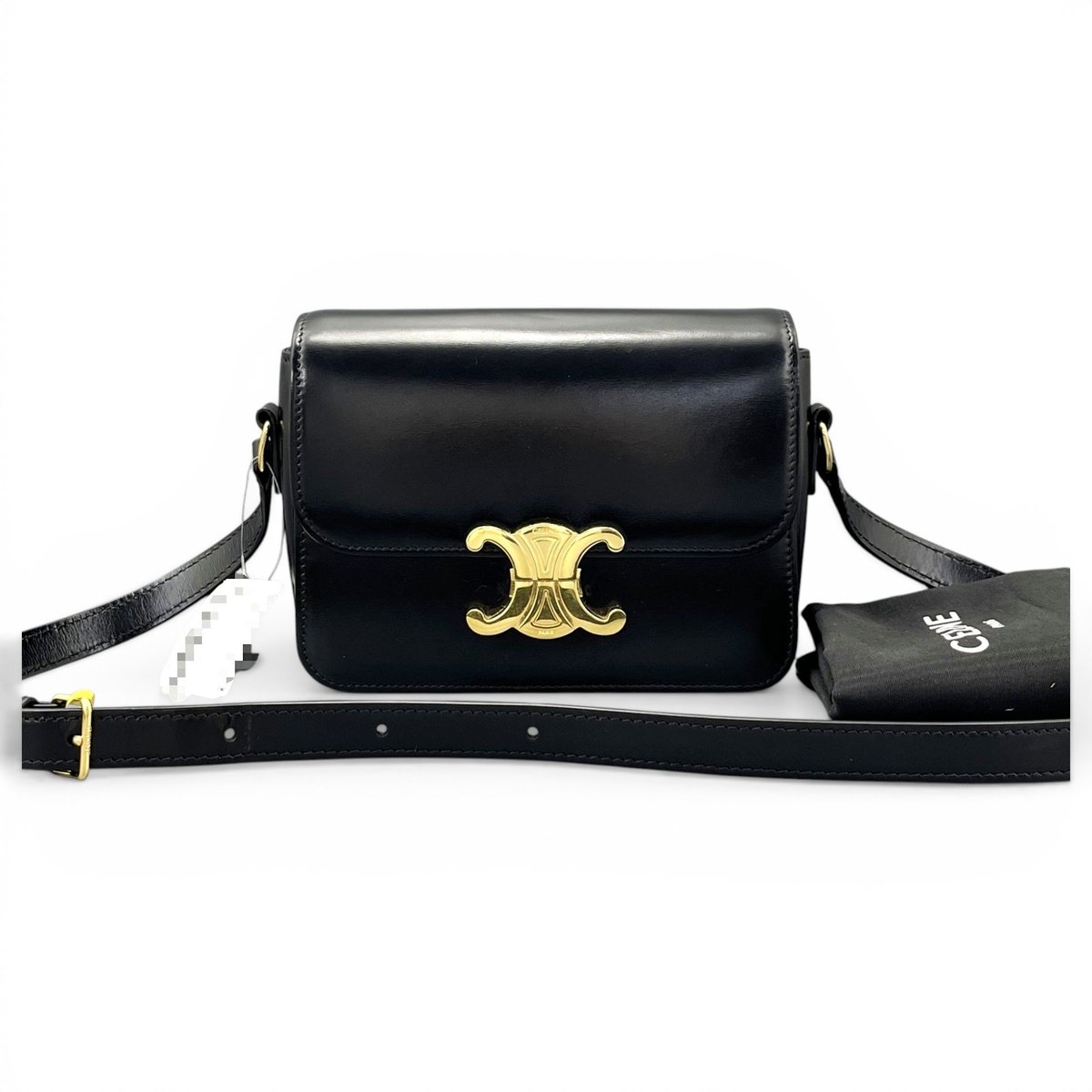 Triomphe leather handbag