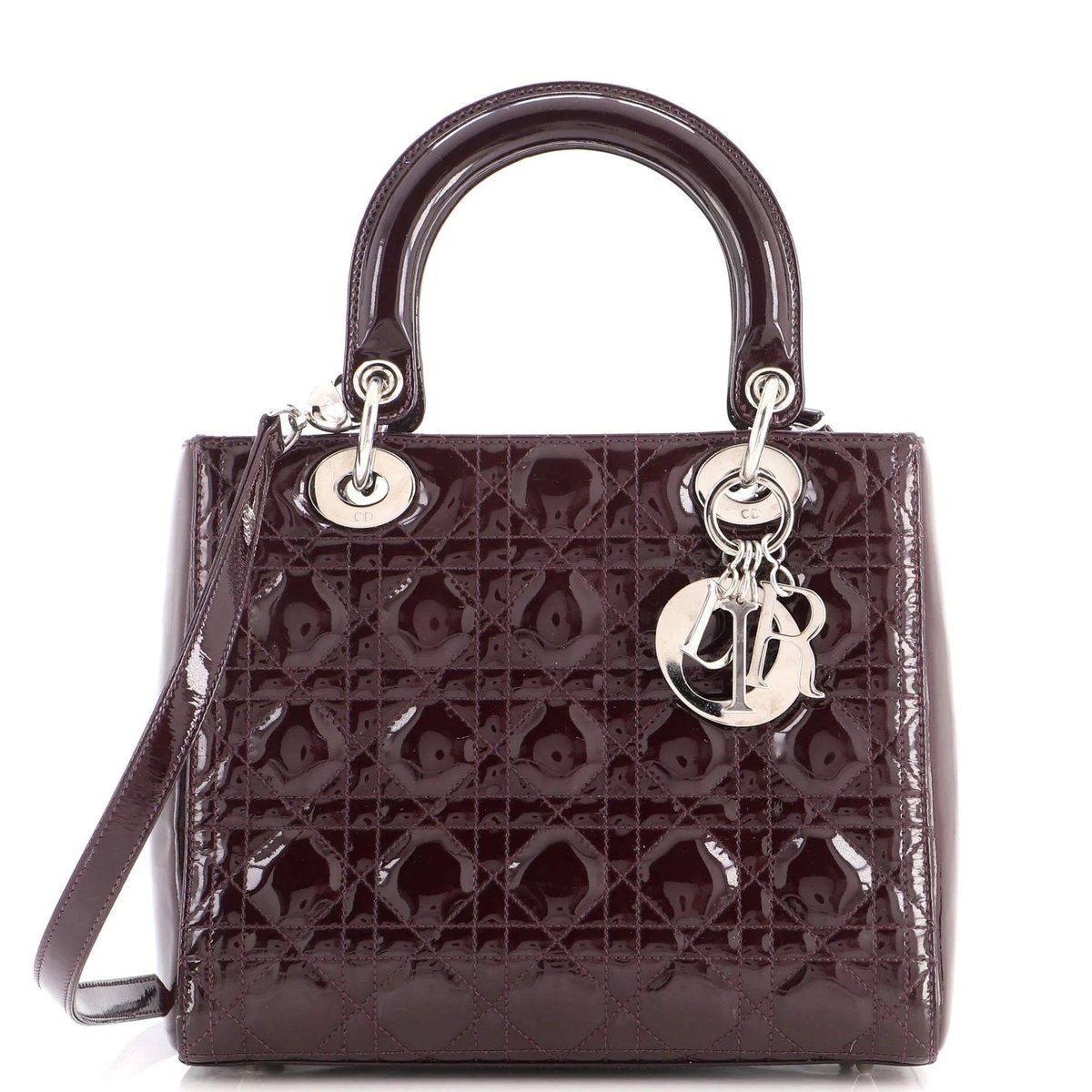 Patent leather handbag