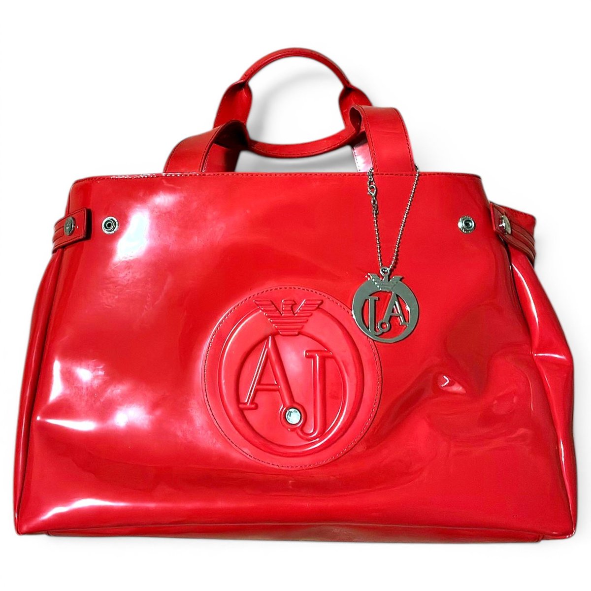 Patent leather tote