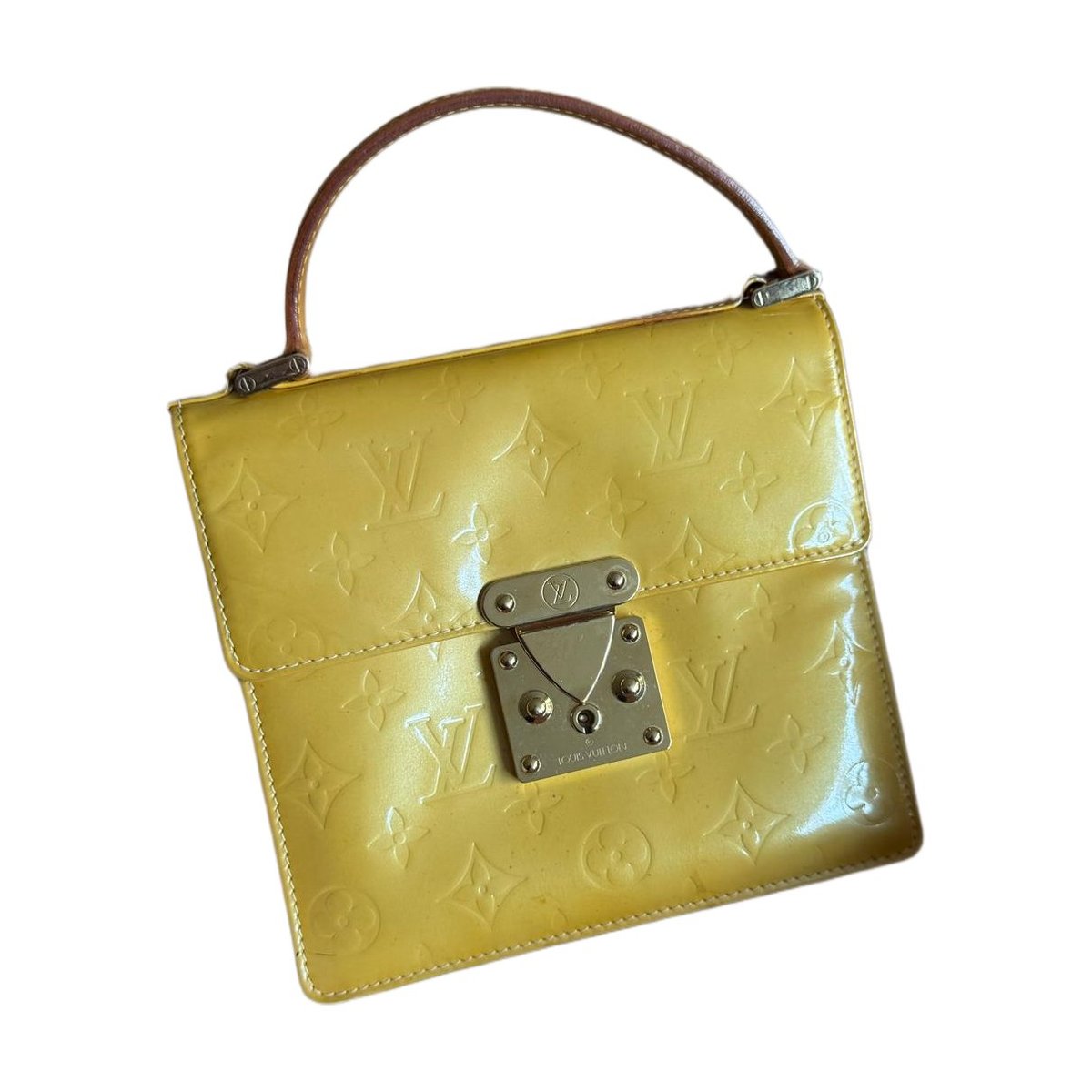 Spring street patent leather handbag
