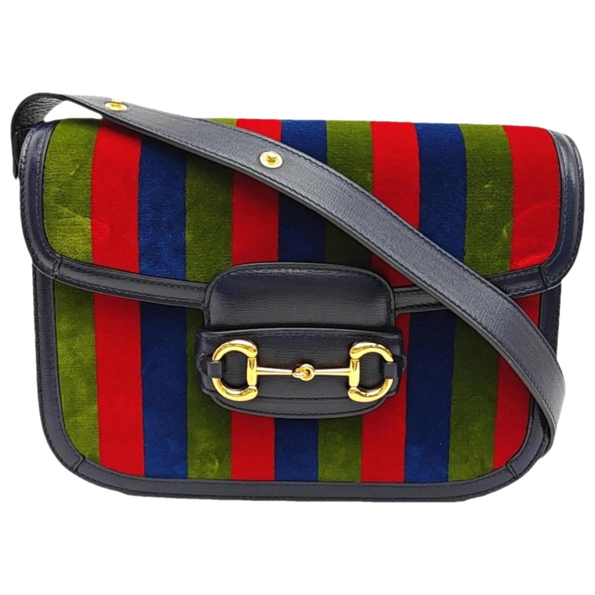 Horsebit 1955 velvet handbag