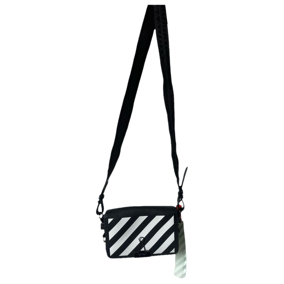 Binder leather crossbody bag