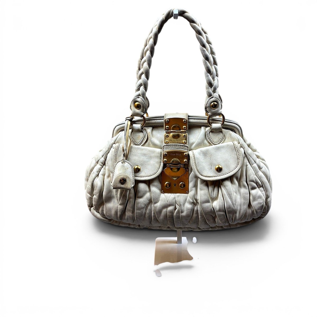 Matelassé leather handbag