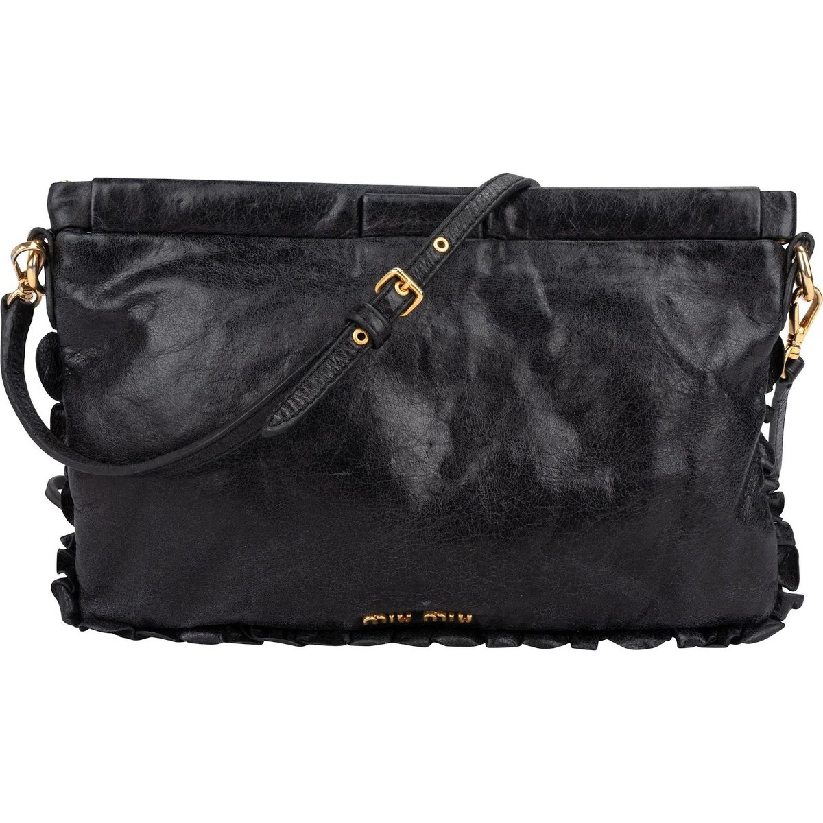 Matelassé leather crossbody bag