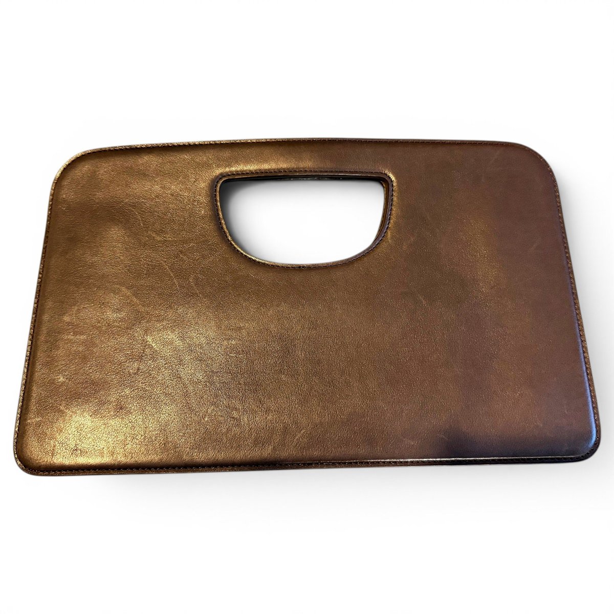 Leather clutch bag