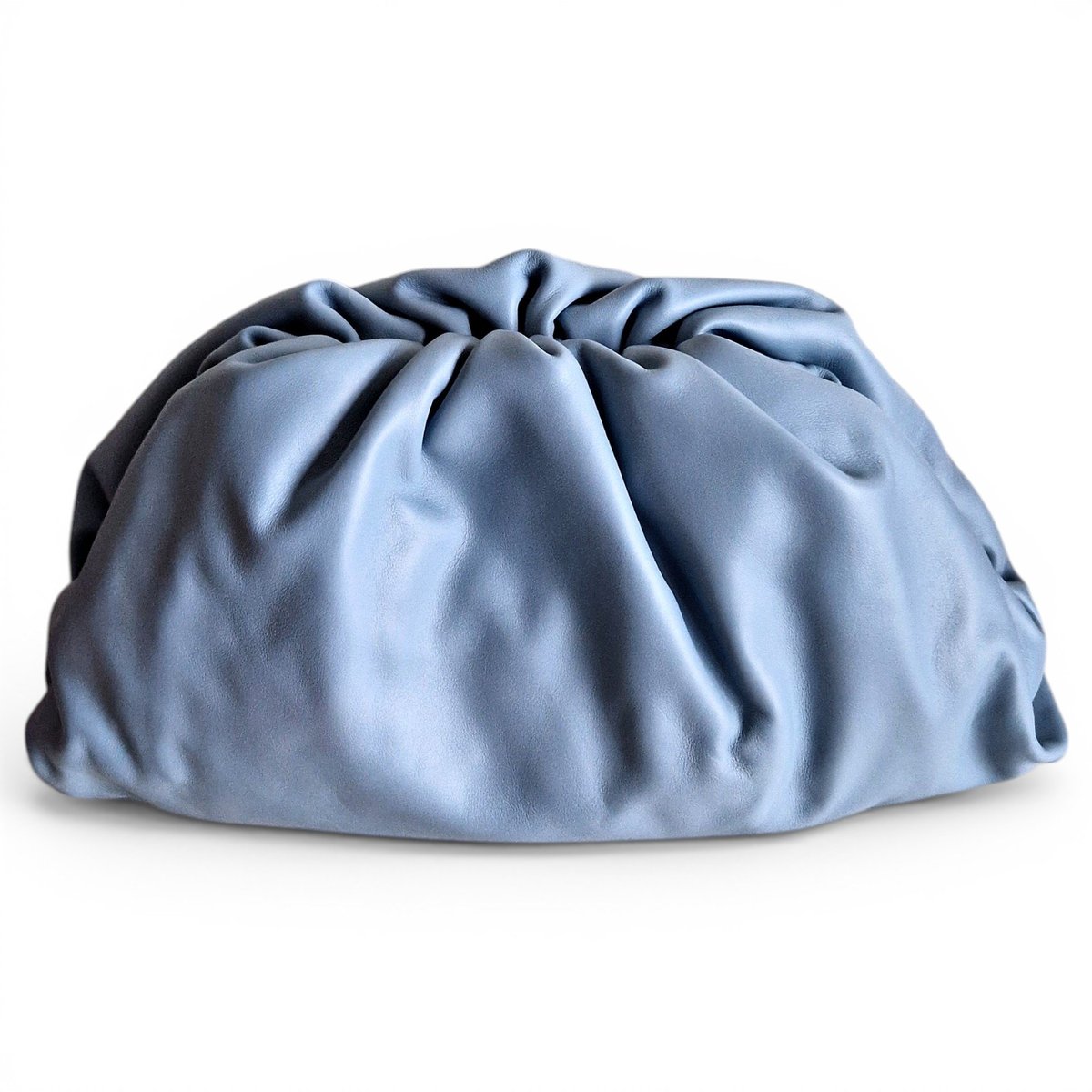 Pouch leather clutch bag