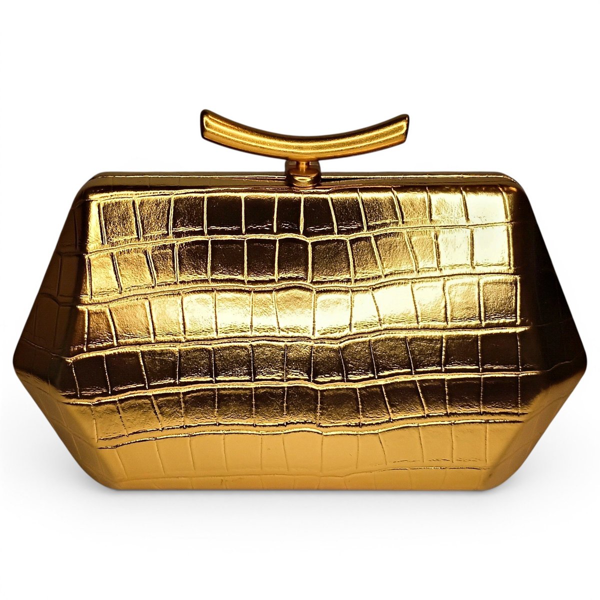 Vegan leather clutch bag