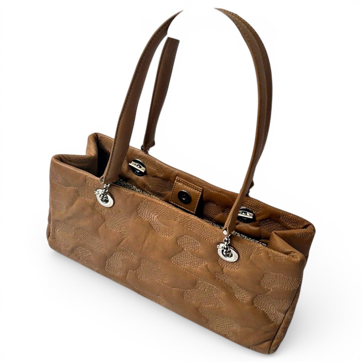 Panthère leather handbag