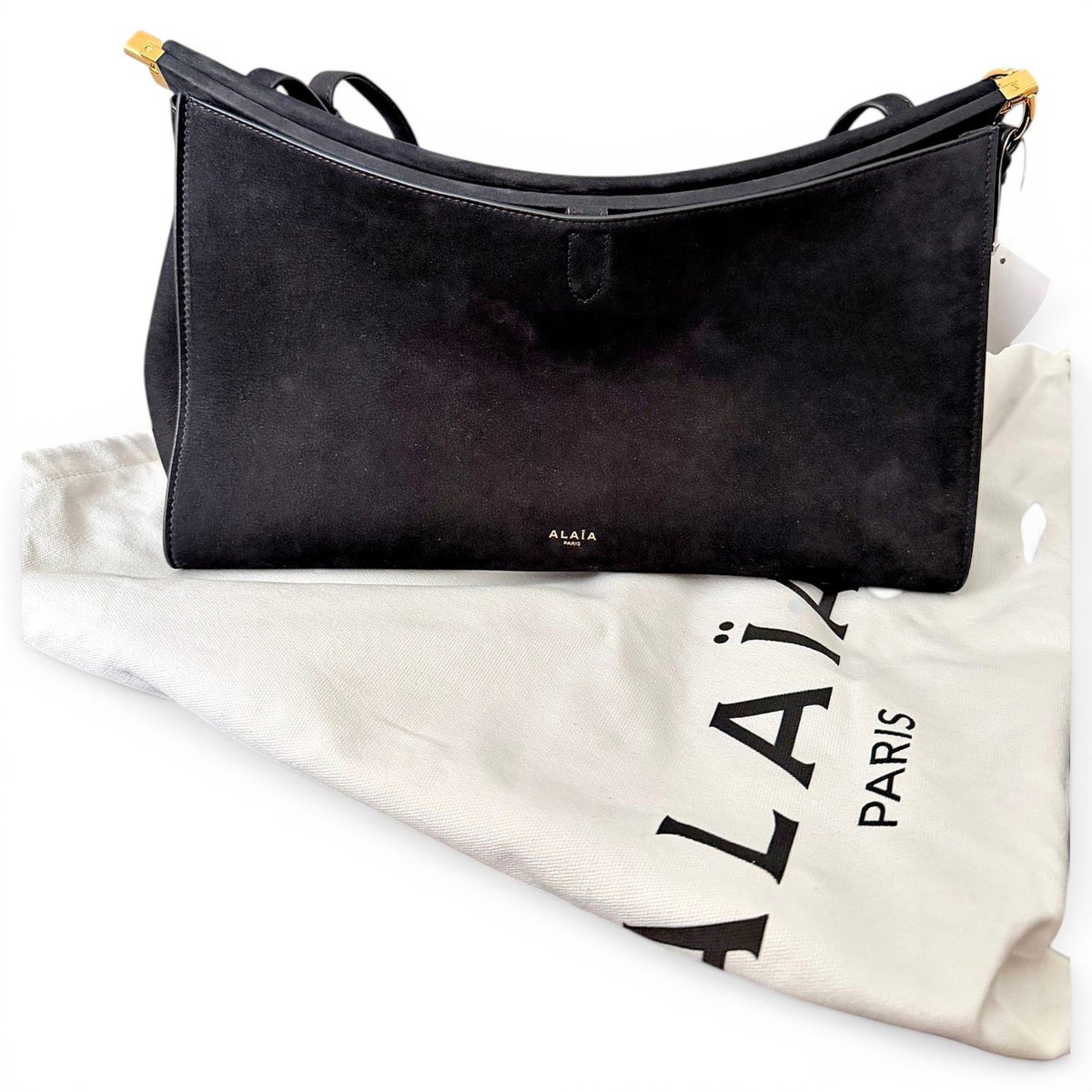 Le Click East West leather handbag