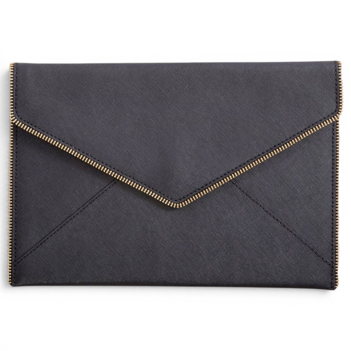 Leather clutch bag