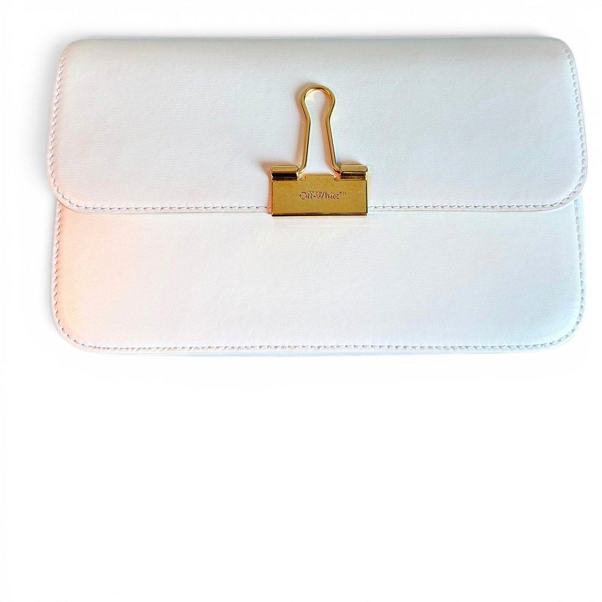 Binder leather crossbody bag