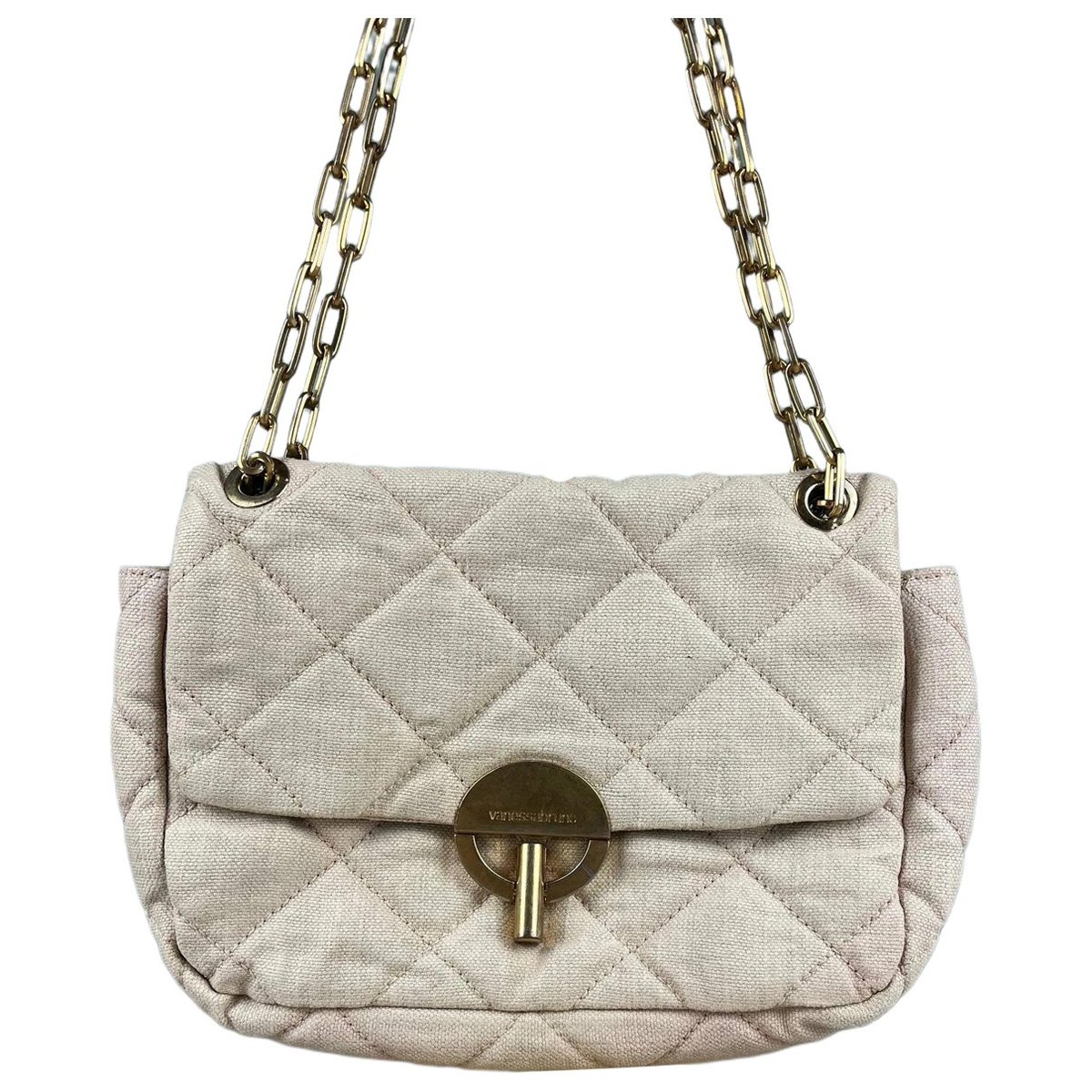 Linen crossbody bag