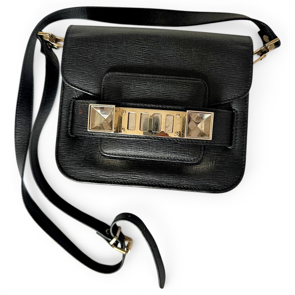 PS11 leather crossbody bag