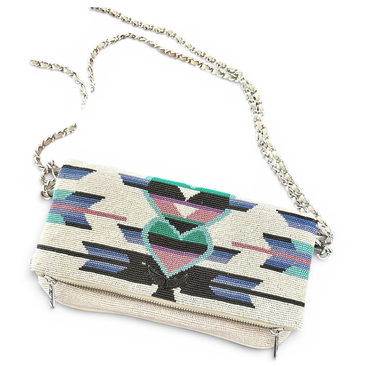 Rock leather crossbody bag
