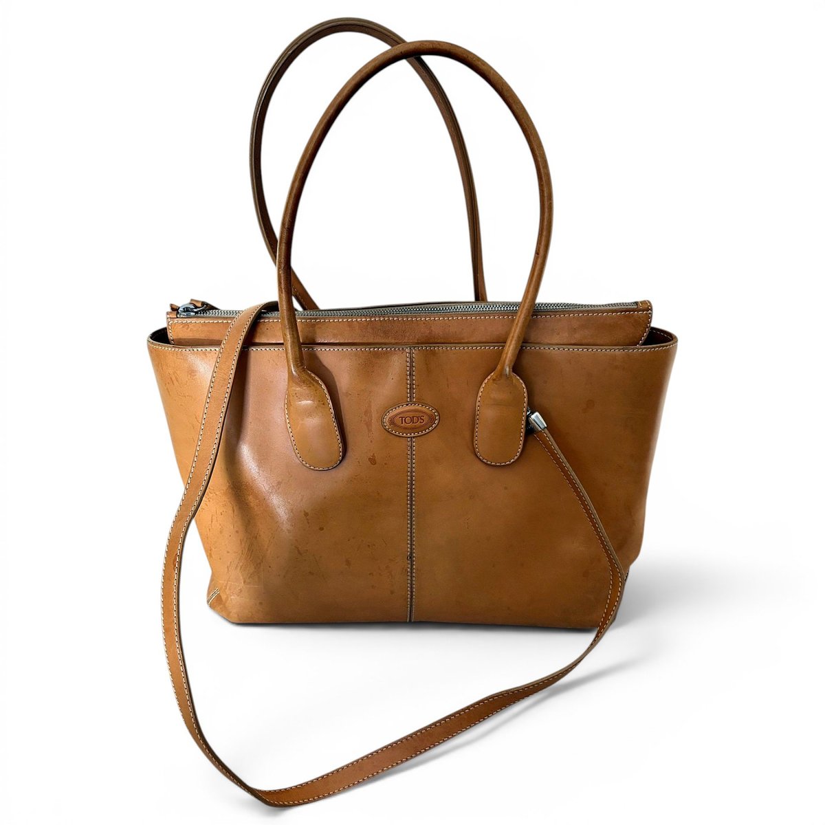 Leather tote