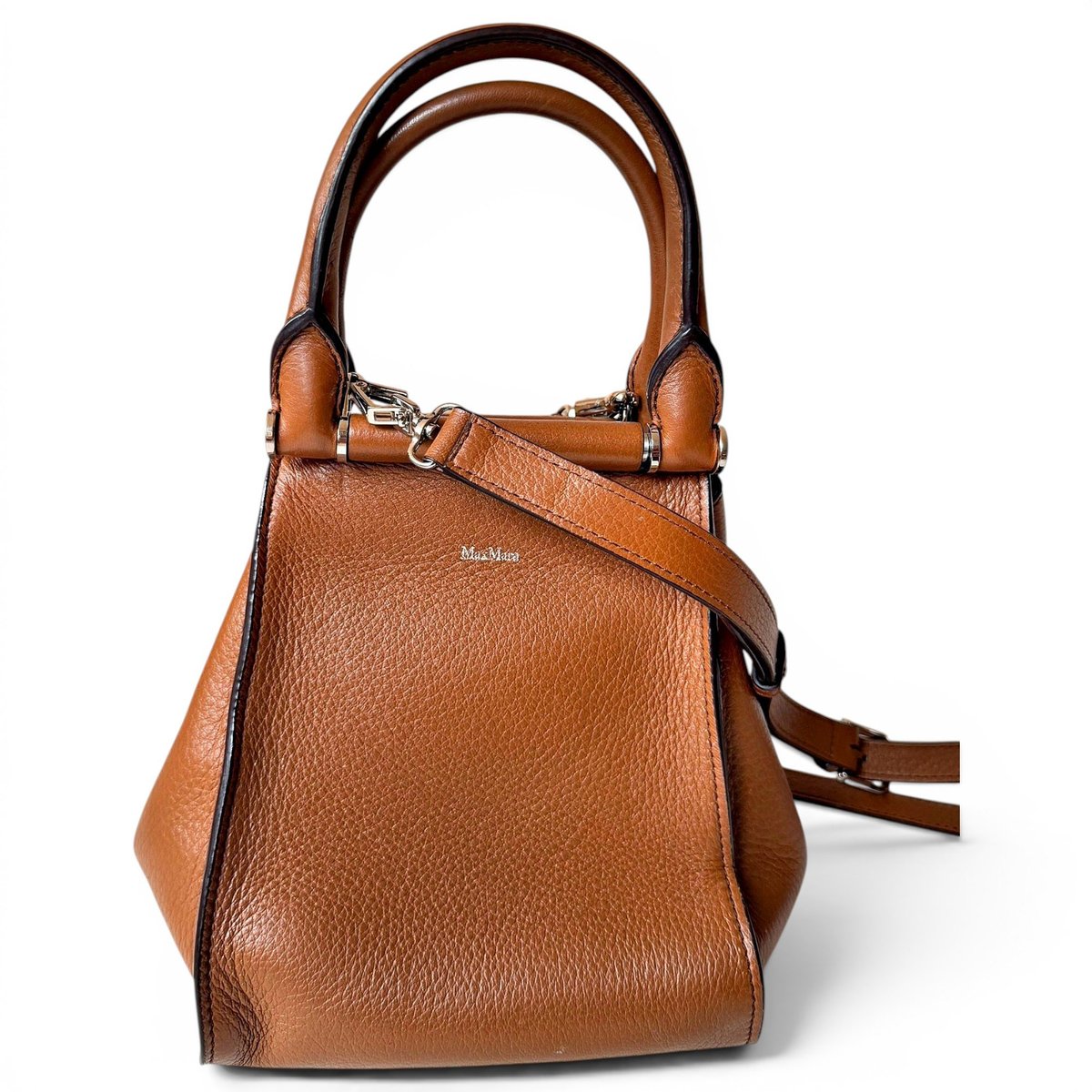 Marine leather handbag