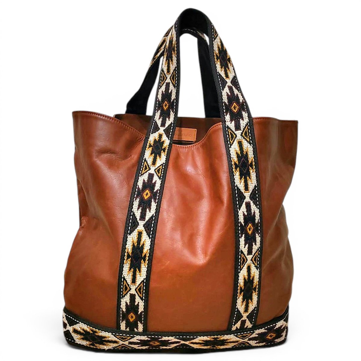 Cabas leather tote