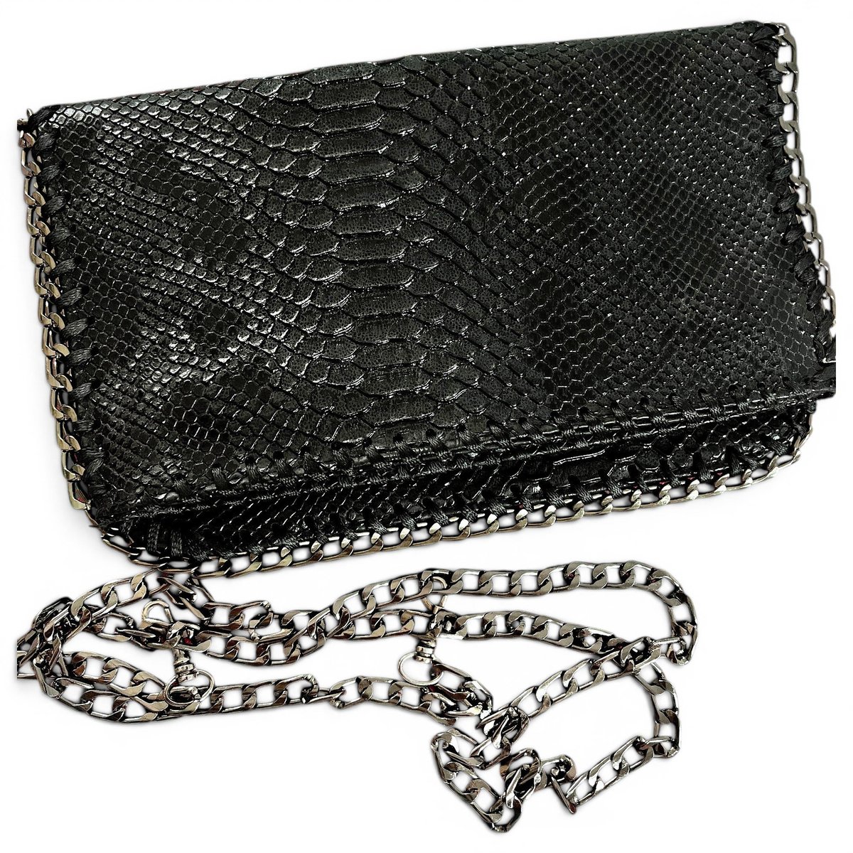 Falabella vegan leather clutch bag