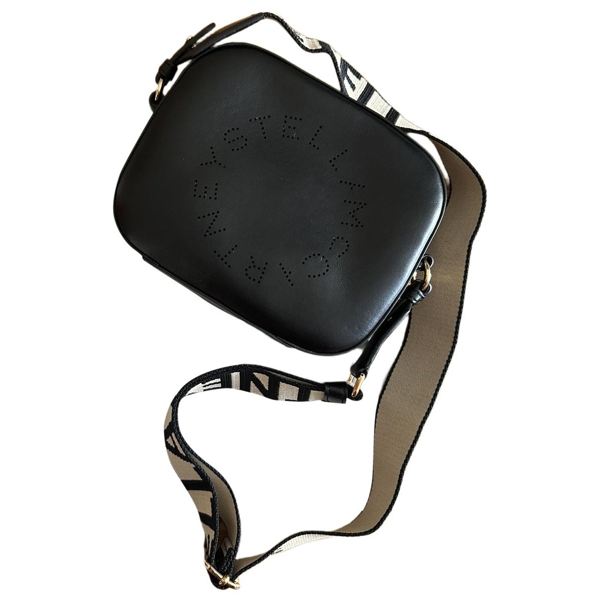 Logo vegan leather crossbody bag