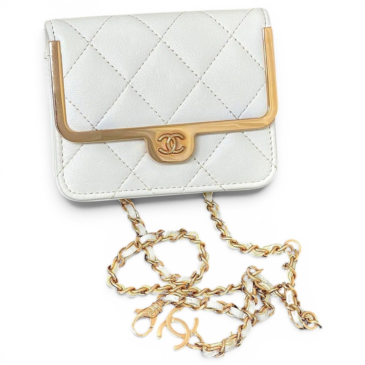 Trendy CC Flap leather crossbody bag