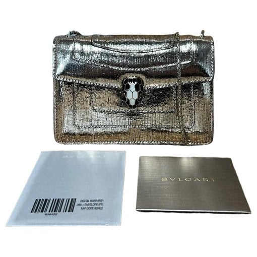 Serpenti leather handbag