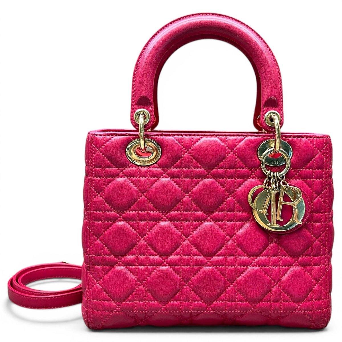 Lady Dior leather handbag