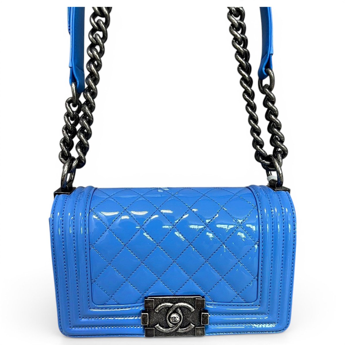 Boy patent leather crossbody bag
