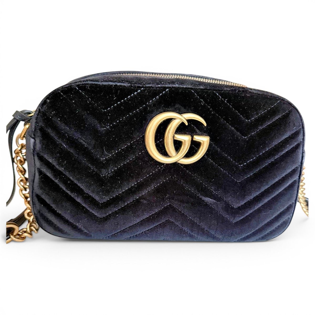GG Marmont velvet crossbody bag