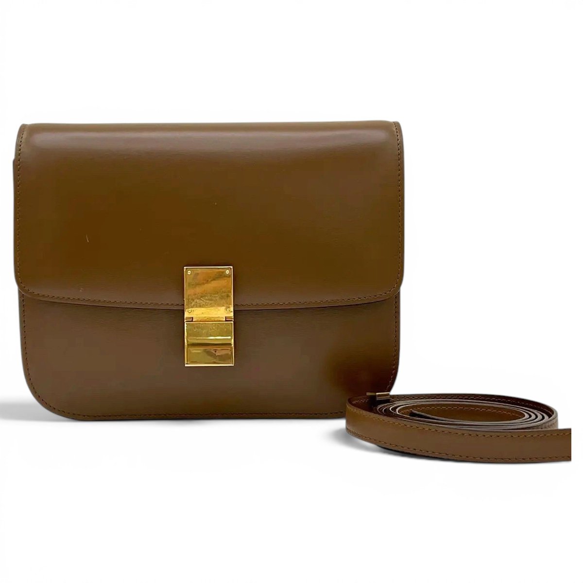 Classic leather crossbody bag