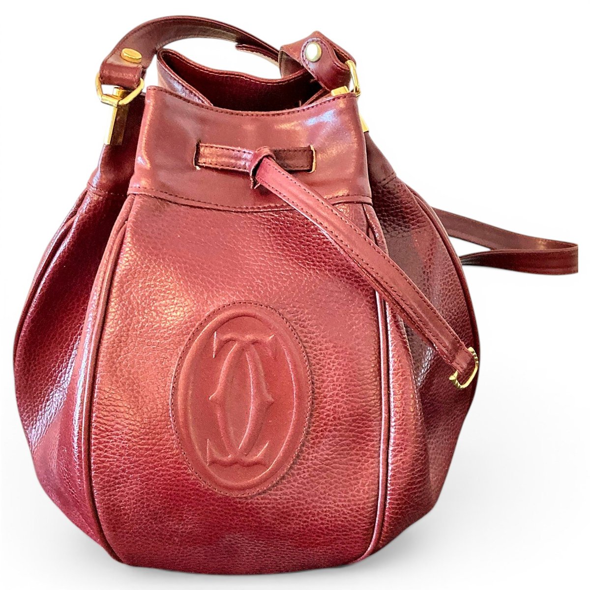 Seau leather crossbody bag