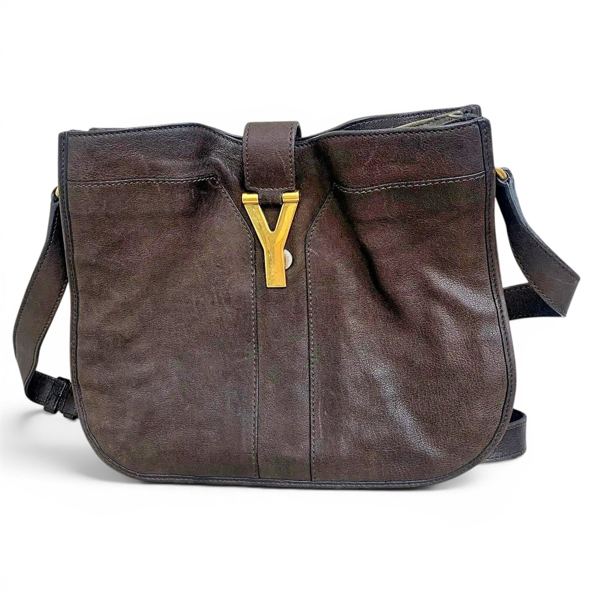 Y leather crossbody bag