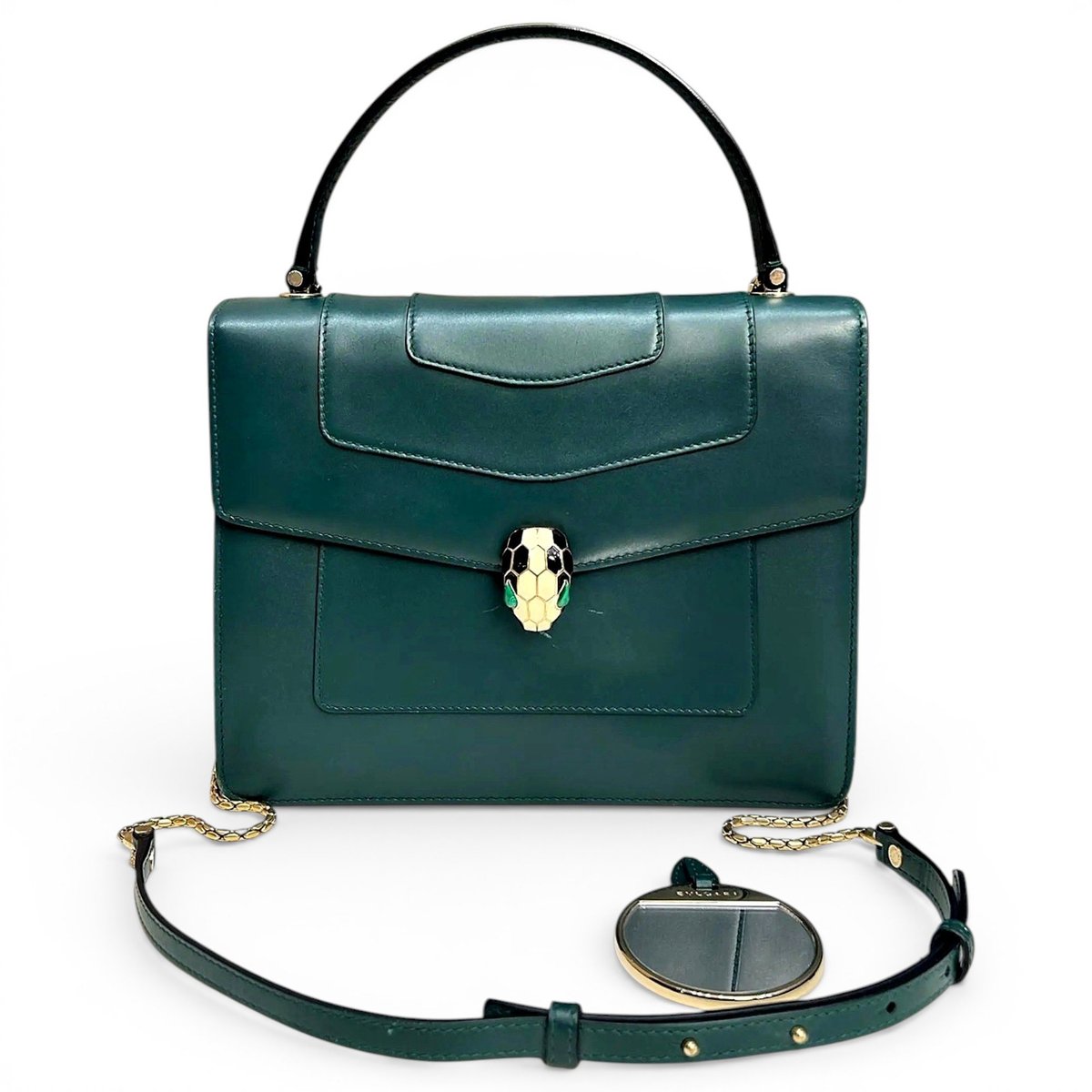 Serpenti leather crossbody bag