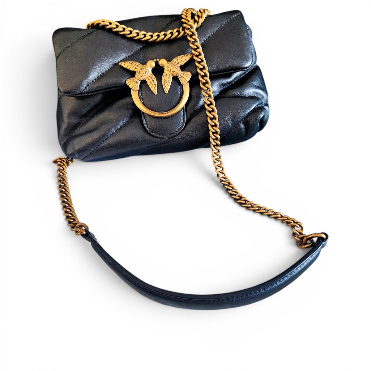 Leather clutch bag