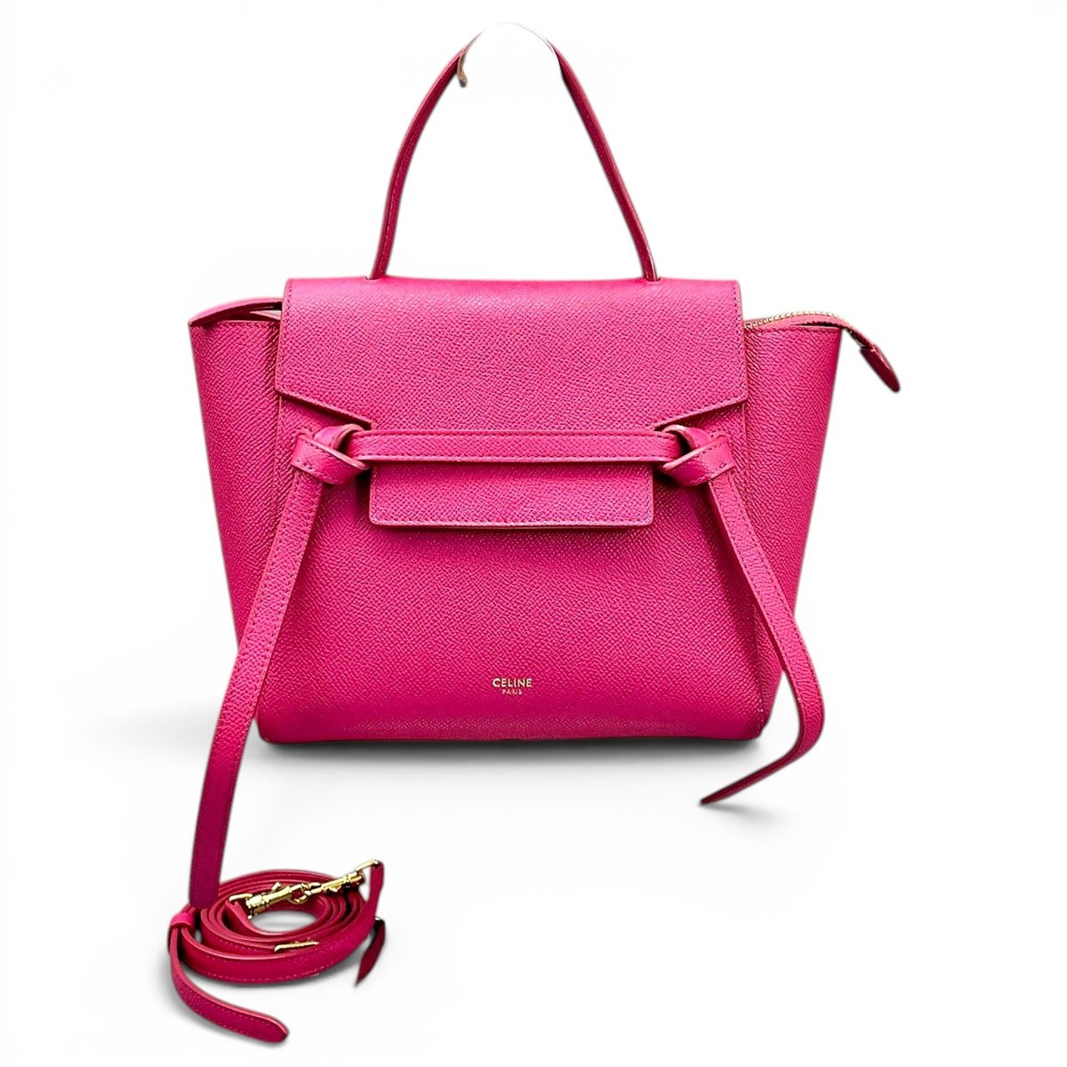 Belt leather handbag