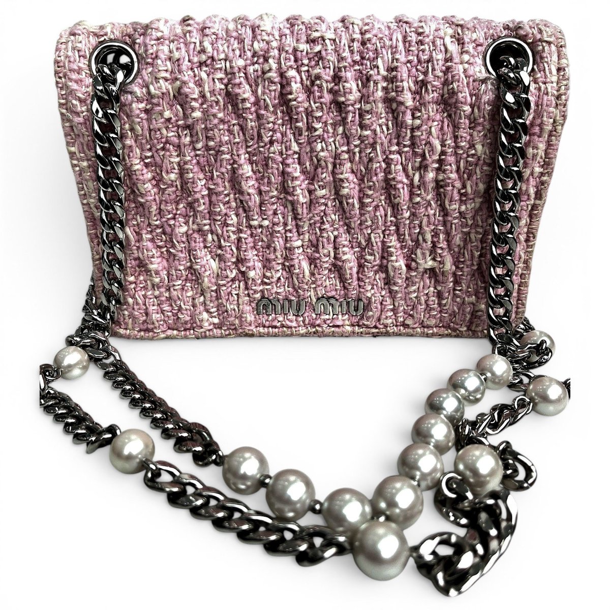 Miu Club cloth handbag